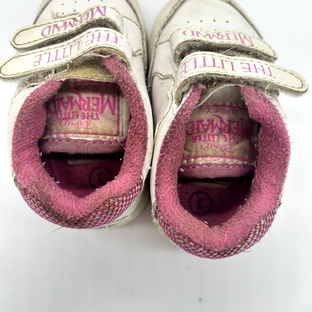Vintage Little Mermaid Sneakers 90's Ariel Disney Princess Girl Toddler Shoes 3 - Picture 6 of 12